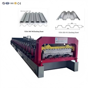Hauan PLC Controlled Galvanized Steel Bondek <b>Sheet</b> <b>Tile</b> Fully Automatic Steel Decking Roof Floor Roll Forming Gearbox Engine - Product Image 1