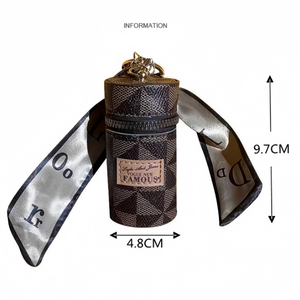 Exquisito Llavero de Moda, Mini Bolsa Impermeable Ecológica Portátil, Bolsa de Almacenamiento de PU para Pañuelos de Seda y Lápices Labiales, Aniversario - Product Image 6