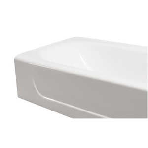 Bañera de hierro fundido Alcove de 60'' con frente de revestimiento, desagüe reversible - Product Image 5