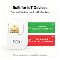 Carte SIM IoT S001 pour suivi GPS en temps réel, connexion de données globale 2G 3G 4G pour plateforme