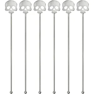 Agitadores de barra de cuchara de cóctel Swizzle Stick de acero inoxidable 18/8 personalizados