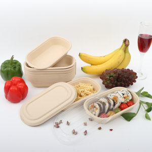 Custom Box Food Container Lunch Sushi Disposable Biodegradable Packaging Take Away To Go Boxes