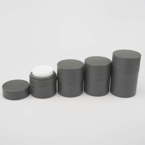 15ml 30ml 50ml <span class=keywords><strong>75ml</strong></span> Matt Đen chăm sóc da mỹ phẩm nhựa <span class=keywords><strong>PP</strong></span> kem không có không khí Jar - Product Image 1