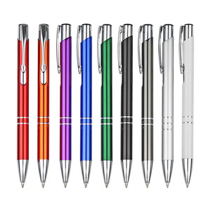 Wholesale Price Aluminum Barrel Design Metal <b>Pen</b> With Click Action Low Price - Product Image 1