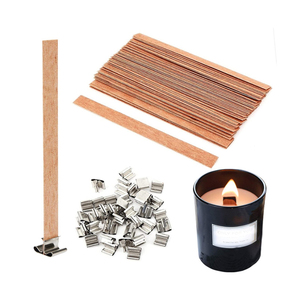 Wholesale Eco Friendly 6mm-19mm Wood <strong>Wick</strong> Candle DIY Wooden <strong>Wicks</strong> <strong>for</strong> Candle Making - Product Image 1