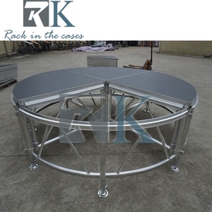 เวทีอลูมิเนียมทรงกลมแบบโมดูลาร์พกพาสะดวกสำหรับกิจกรรมในร่มและกลางแจ้ง - Product Image 6