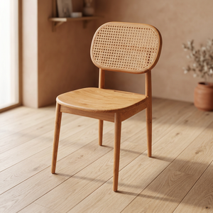 เก้าอี้ทานข้าวไม้สักโฮมบาสเก็ต นารา ความสูงที่นั่ง 44 ซม. - Product Image 2