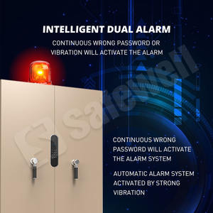 Safewell JS0401 Wifi Smart Golden Rfid Heavy Duty Cambriolage Fichier de sécurité numérique Bijoux Coffres-forts Boîte pour bureau à domicile - Product Image 6