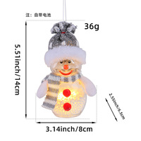 LED-beleuchteter gestrickter Waldgnom, sitzende gesichtslose Gnom-Puppe, Plüsch-Ornament, Weihnachtstisch- und Heimdekoration