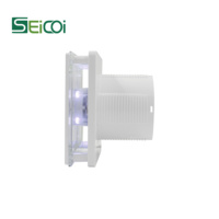 Ventilateur extracteur d'air SEICOI OEM à roulement à billes, faible bruit, IPX4, 90 m³/h, pour toilettes, conduits et montage au plafond