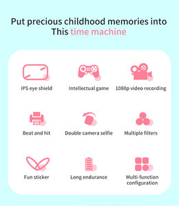D800 dessin animé jeux caméras Selfie photographie et enregistrement vidéo thermique impression instantanée appareil photo numérique pour les enfants - Product Image 5