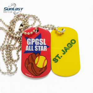 Thăng hoa/Laser trống nhôm <span class=keywords><strong>Dog</strong></span> Tags Chuỗi vòng cổ cho Pet <span class=keywords><strong>Dog</strong></span> Cat DIY nhận dạng - Product Image 5