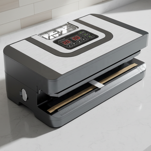 Mesin Vacuum Sealer Otomatis HOVER PWZ320A 110V/220V CE dengan Pompa, Pisau Pemotong, dan Footswitch untuk Kantong Vakum Makanan - Product Image 2