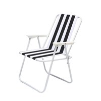Chaise pliante portable en acier pour l'extérieur, idéale pour la randonnée, la pêche, les pique-niques et le jardin, design moderne avec support de dossier