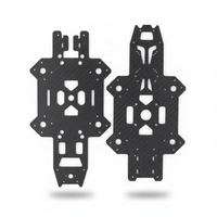 Pièces de modèle RC en fibre de carbone 3K CNC OEM, découpe personnalisée, accessoires de cadre en plaque de fibre de carbone pour avion, hélicoptère, voiture RC