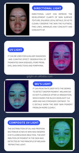 Nueva máquina de análisis de piel X5 Pro AI, análisis de 36 millones de píxeles, problemas de piel, detección Sexual, Detector microscópico de cuero cabelludo - Product Image 6