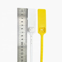 Nouveau design coloré RFID grande étiquette tirer câble serré fermeture éclair cravate identification vêtements sécurité sceau étiquettes avec étiquettes