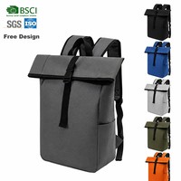 Sac à dos antivol personnalisé, tendance, en matériau résistant à la transpiration, en fibres recyclées écologiques, unité de rangement polyvalente pour les navetteurs