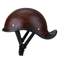Casque demi-face rétro japonais en ABS, protection de la tête réglable, vintage, pour hommes et femmes, moto de rue, scooter