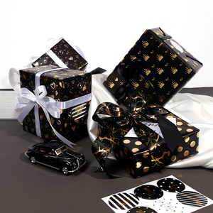 กระดาษห่อม้วนกระดาษโลหะ43ซม. X 3ม. หรูหรางานวันเกิด80ก. สำหรับบรรจุภัณฑ์ - Product Image 6