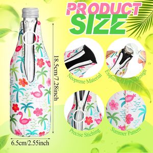 Funda Aislante para Botellas de Cerveza de Verano, Funda de Neopreno para Botellas de Cerveza con Cierre, Funda para Botellas de 12 oz, Aislante para Bebidas - Product Image 2