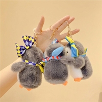Porte-clés en peluche pingouin directement de l'usine, logo personnalisé, rembourrage en coton PP 3D doux, mini jouet animal, approvisionnement en gros pour les boutiques de cadeaux et la vente au détail