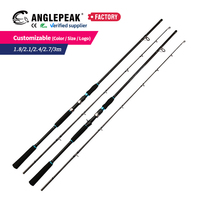 Caña de Pescar de Fibra de Carbono XH para Agua Dulce, 180cm, 210cm, 240cm, 270cm, 300cm, para Spinning y Casting, para Pescar Bagre, Bagre Cabeza de Serpiente y Otros Peces