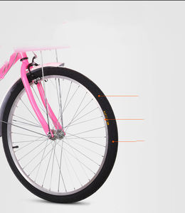 पुरुषों के लिए थोक 26 इंच की सड़क बाइक, स्टील फोर्क और बास्केट साइकिल के साथ - Product Image 6