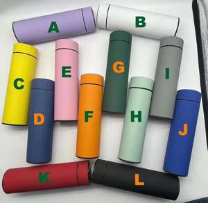 High Quality 500ml <b>Stainless</b> <b>Steel</b> Vacuum <b>Insulated</b> Smart <b>Water</b> <b>Bottle</b> with LED Temperature Display Custom Logo for Travel Party - Product Image 4