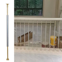 Balustres d'escalier en alliage d'aluminium doré de luxe rampes d'escalier pièces d'escalier décoration intérieure bricolage installer