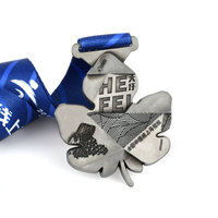 OEM fabrication Marathon Sport course à pied médaille d'or 3D en métal personnalisé et trophée Sublimation vierge médaille avec ruban