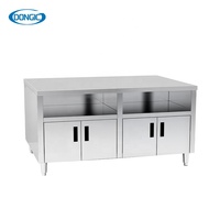 Assiettes à dîner en acier inoxydable pour hôtel commercial Armoire de rangement pour îlot central avec station de boisson froide