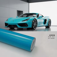 Film de protection automobile en TPU transparent satiné, résistance supérieure, sans gonflement des bords, résistant aux taches, protection UV, film de protection automobile 7,5 mil