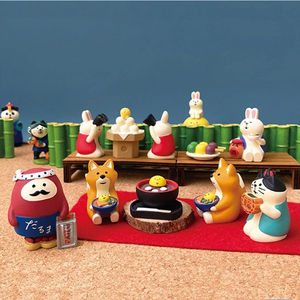 Cadeaux tendance pour la fête de la mi-automne Qingh, articles divers japonais, gâteaux de lune Zakka, décorations en résine, <span class=keywords><strong>figurines</strong></span>, artisanat - Product Image 2