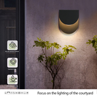 Lampe murale LED extérieure étanche IP65 9W, éclairage décoratif extérieur pour utilisation en extérieur