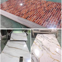 Offre Spéciale : Panneau Mural et Plaque en SPC Effet Marbre Ignifuge et Imperméable 4x8 pieds / Feuille de PVC Effet Marbre avec Revêtement Anti-UV