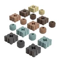 Bloc filtrant biologique en céramique nano poreuse multicolore pour aquarium, bassin à koïs et bac filtrant.