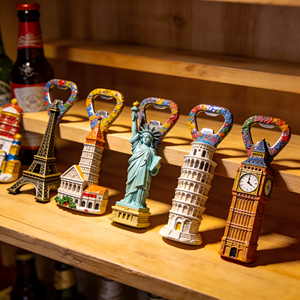 Figurine de fée musicale en résine grandeur nature, faite à la main et peinte à la main, décoration d'intérieur avec ouvre-bouteille design fruits, nourriture et bière - Product Image 6