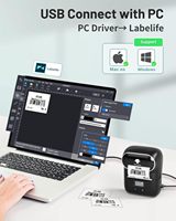 Imprimante d'étiquettes de codes à barres M110 étiqueteuse autocollant portable adresse d'expédition imprimante thermique QR code machine pour imprimer des étiquettes de prix