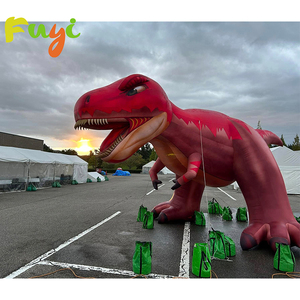 Dinosauro Gonfiabile Rosso Gigante di Alta Qualità, 5m di Altezza, Prezzo di Fabbrica, per Decorazioni Eventi - Product Image 4