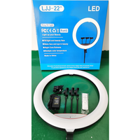 Nouvelle tendance anneau lumineux 22 pouces Led anneau lumineux pour salon de coiffure Studio maquillage photographie avec trépied support pour téléphone à distance