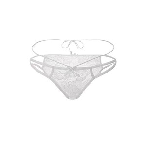 Savage Enchantress Culotte string à fines bretelles, taille basse, coupe demi-hanche, avec design ajouré - Culotte pour femme, style innocent et séducteur - Product Image 5