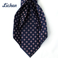 7 Falten Sie 5-fach Männer Seide Jacquard Krawatte passend zu Shirts
