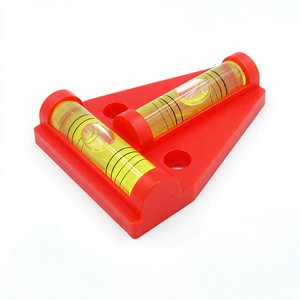 Niveau à bulle en plastique en forme de T, mini niveau à bulle à double axe avec trou de fixation sur la base - Product Image 4