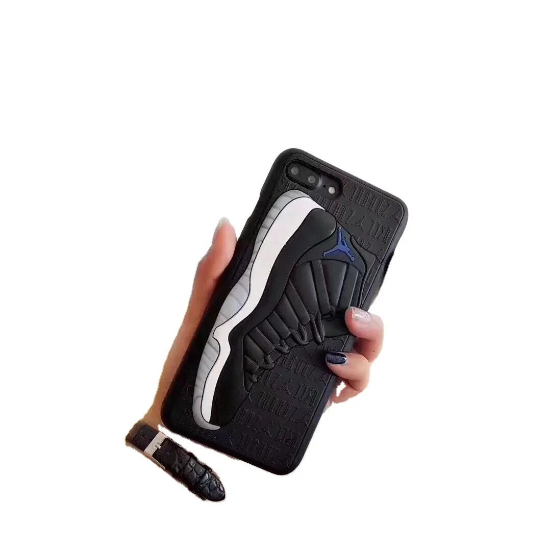 패션 농구 신발 단독 전화 커버 3D AJ11 NBA 운동화 소프트 실리콘 모바일 핸드폰 쉘 삼성 Note10 플러스