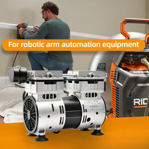 Portable électrique 600W 220V pompe à vide à Piston sans huile 91KPa haute pression 160L/min compresseur d'<span class=keywords><strong>air</strong></span> pompe moteur Support 60Hz palette - Product Image 5