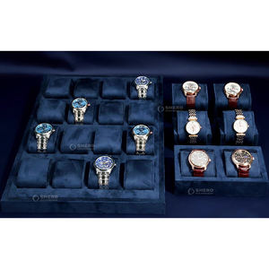 Elegante Bandeja de Exhibición para Relojes en MDF y Gamuza, Solución de Almacenamiento Sofisticada para Relojes, Tamaños y Colores Personalizables para Coleccionistas - Product Image 6