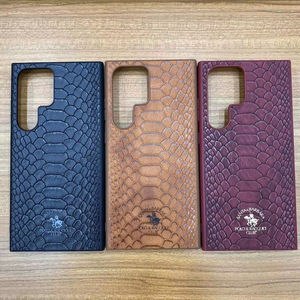 Nueva tendencia Polo Knight Cocodrilo Textura cuero Nuevo estuche para Samsung S24 Ultra Hard Cover - Product Image 2