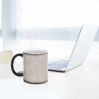 Vente en gros de tasses à café en céramique blanche enduite de 11 oz, vierges, pour sublimation, tasse personnalisée pour sublimation