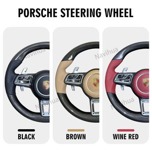 NaviHua <b>for</b> Porsche Cayenne Interior Kit Saddle Modification <b>Car</b> Accessories <b>Speedometer</b> Steering Android Screen Wheel LCD Clock - Product Image 5